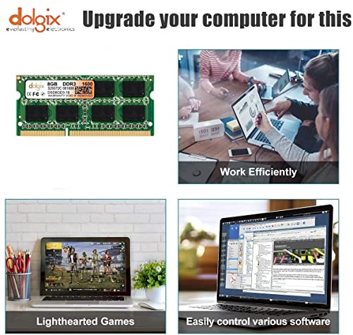 Dolgix 8GB DDR3 RAM | 1600MHz Laptop RAM | Notebook RAM |Laptop-Memory | SO-DIMM | CL-11 | PC3-12800 | 2Rx8 Dual Rank | 3 -Years Warranty- (Made in... - Image 4