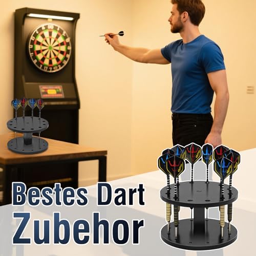 Naissgo Darthalter, Zubehör für Dartscheibe, Dart Ständer für Jede Art von Darts für Steeldart & Softdarts, Präsentation Display Rack für Dart Halterung