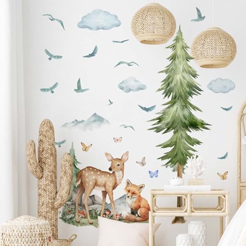 Vinilos Decorativos Animales Bosque 2 Piezas 30x90cm miniatura 3