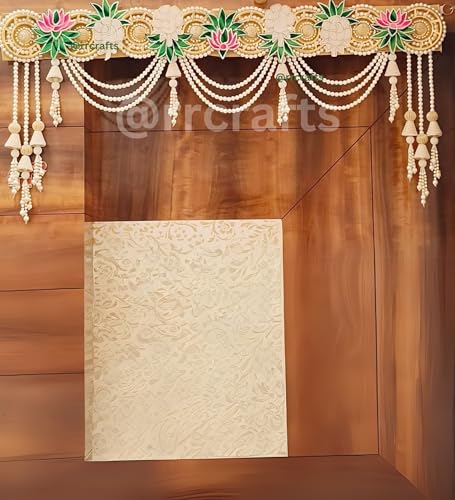 Image of Toran for Decor | Thornam for Entrance Door | Mandir & Pooja Room Toran | Thoran Bandhanwar for Diwali | Bandarwal | 40 inch