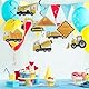 Amosfun 16 Teile Baustellen Themen Spiralgirlande Aus Pvc Bunte HäNgende Dekoration FüR Kindergeburtstag Und Party Lkw Und Bagger Motive FüR Unvergessliche Feiern
