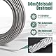 Angooni 70 pcs Stahlseil Kit, 50 m Verdickt 3 mm Edelstahl
