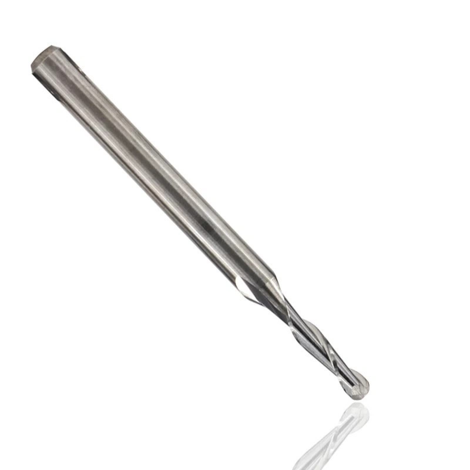 10 Frese A Sfera CNC 1/8" - Carburo Di Tungsteno Per Legno, Metallo, Acrilico