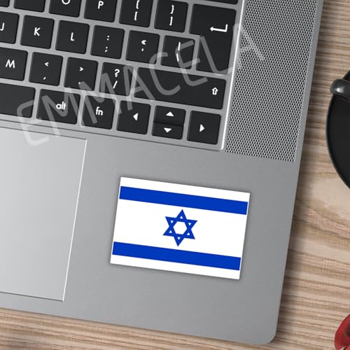 Image of (3PCS) Israel Flag stickers, Countries Flag Stickers - Waterproof Vinyl Decals For Laptops, Tumblers, Water Bottles, Books, Scrapbooks, Size 3 x 2 Inch