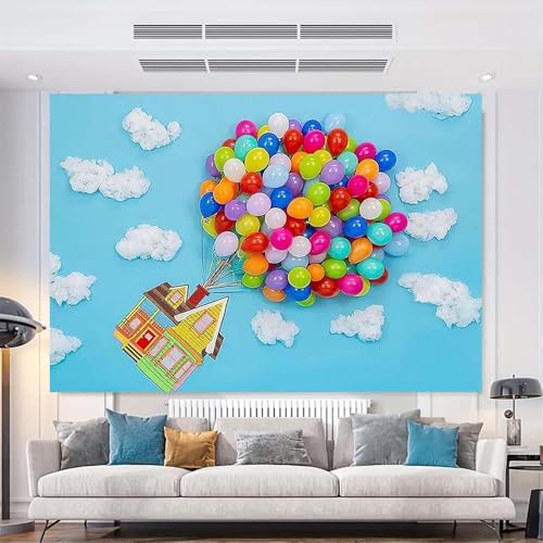 Fondo de fiesta con globos de 2.1x1.5 m de vinilo miniatura 7