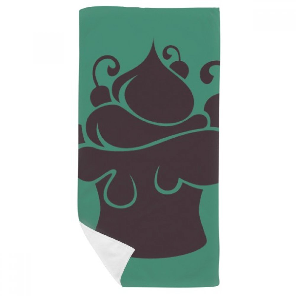 Serviette de toilette pour le sport et le yoga motif glace 35x70cm