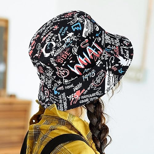 Image of Packable Reversible Printed Bucket Hat Unisex for Men Women Beach Fisherman Cap
