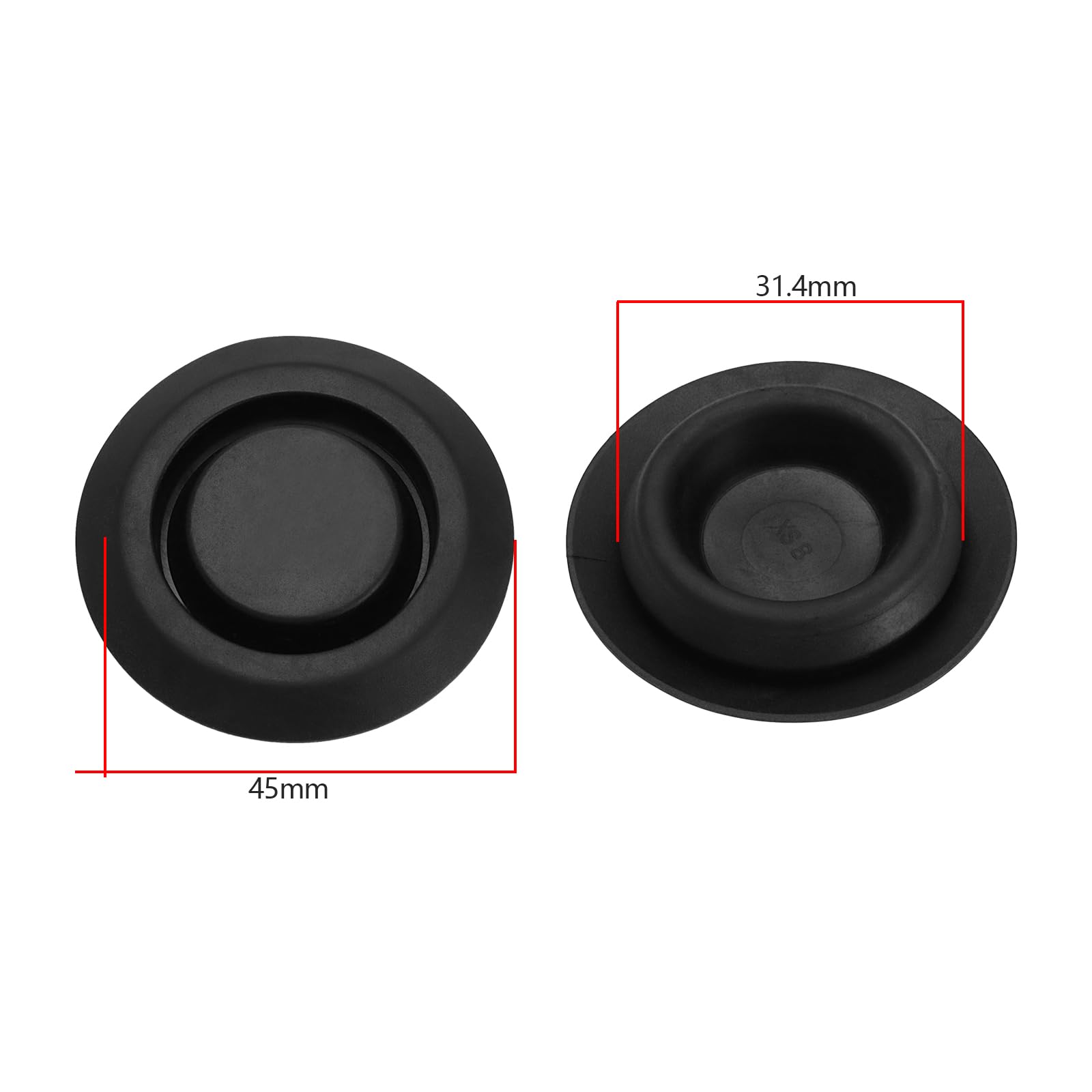 Lot De 8 Bouchons De Vidange En Caoutchouc Pour Jeep Wrangler TJ 97-06 - Compatible Référence 55177482AA, étanche Poussière Et Eau - 9