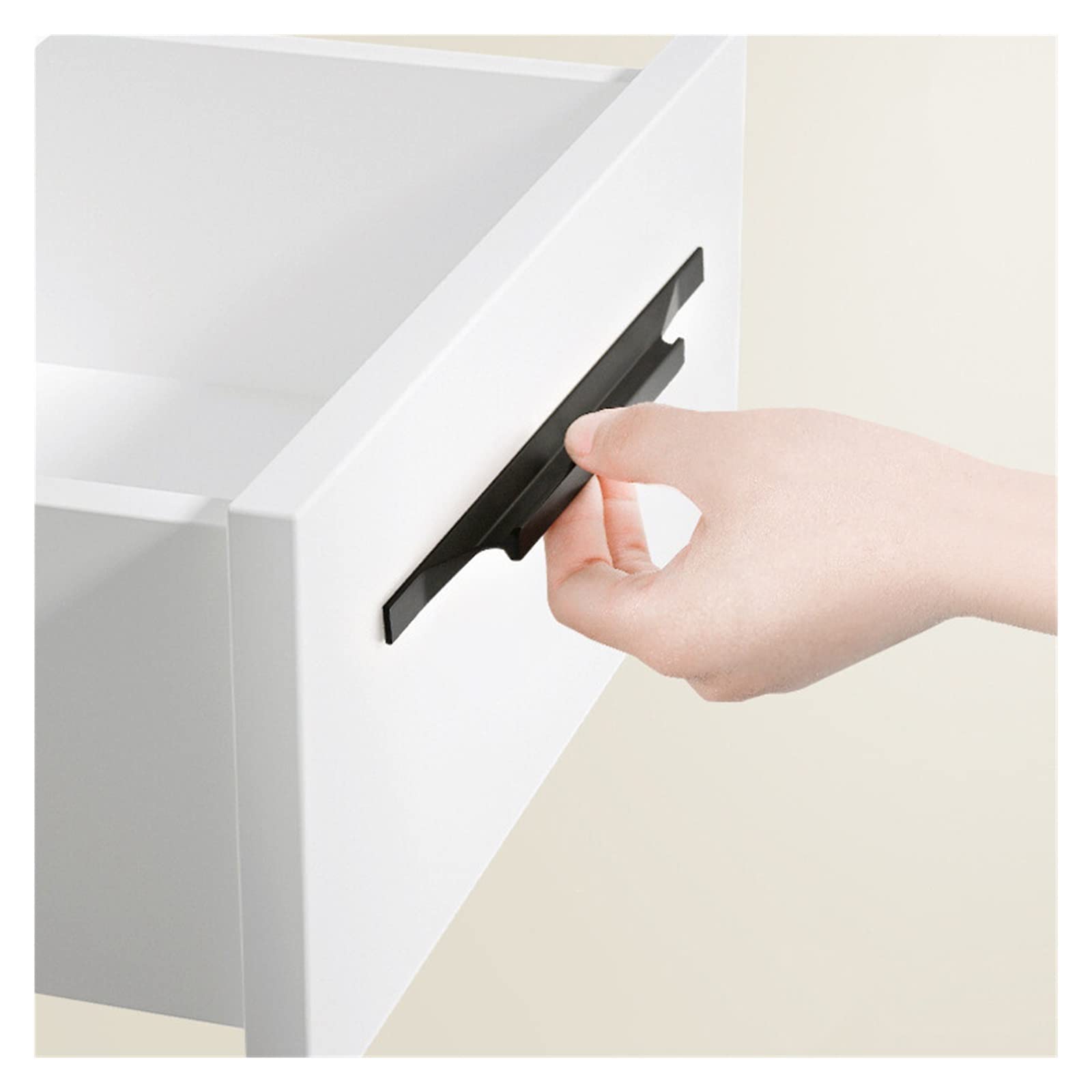 Poignée de porte armoire or luxe JCAKES noir pour meubles de maison