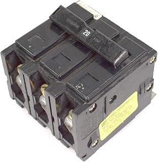 Cutler & Hammer QBHW3020H 1-QBHW3020H Eaton QUICKLAG 20 AMP, 3 Pole, 22K, Circuit Breaker 240V 3P 20A, Black