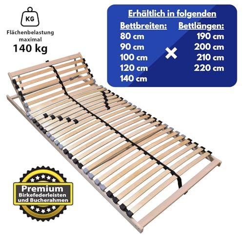 Coemo 7-Zonen Lattenrost 100 x 200 cm Ergo