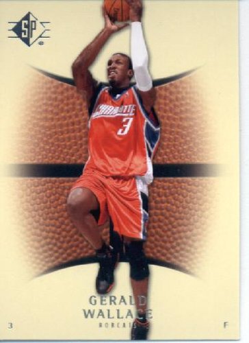 2007 08 Upper Deck SP Authentic Retail Basketball Card #25 Gerald Wallace Charlotte Bobcats