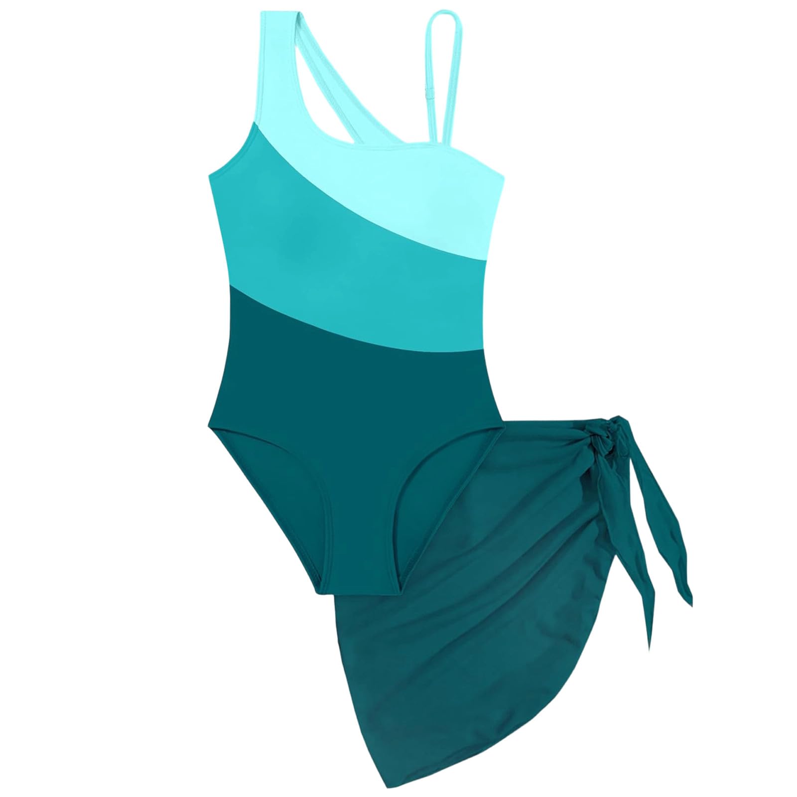 2026 Maillot de bain 1 pièce pour fille avec découpes et empiècement en maille intégrée