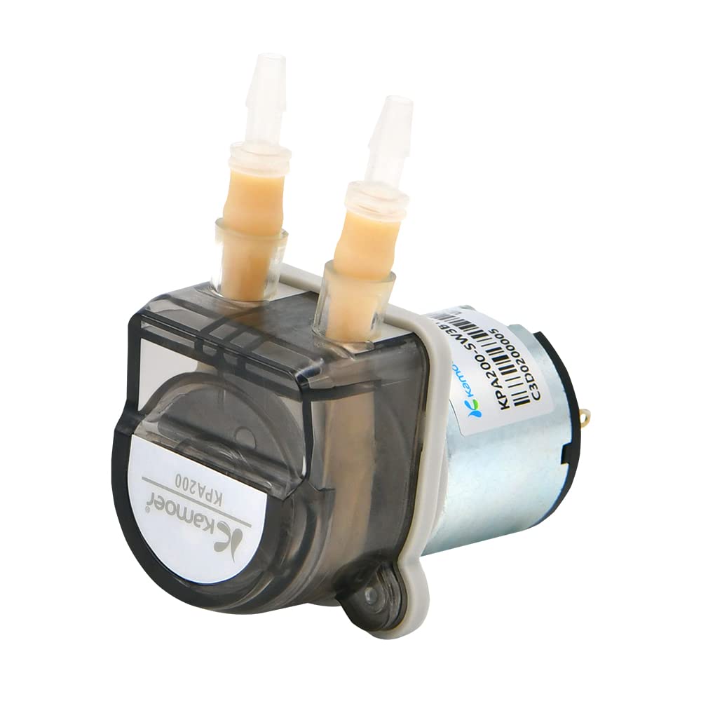 Kamoer KPA200 small peristaltic pump 12V dc high Flow laboratory liquid dosing pump 4.0 mm ID ×7.2mm OD，220ml/min