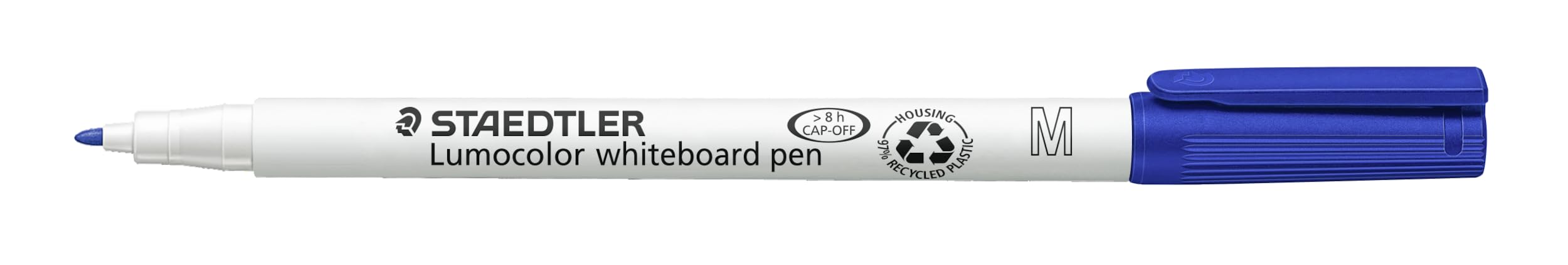 STAEDTLER Lumocolor 301-3 - Lápiz de pizarra, pack de 10 piezas, color azul