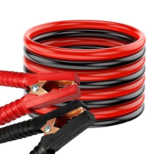 TAOBWN 3m 3000AMP Jumper Cables for Car Battery Heavy Duty Jump Leads Insulated Booster Cables for Jump Starting Dead or Weak Batteries