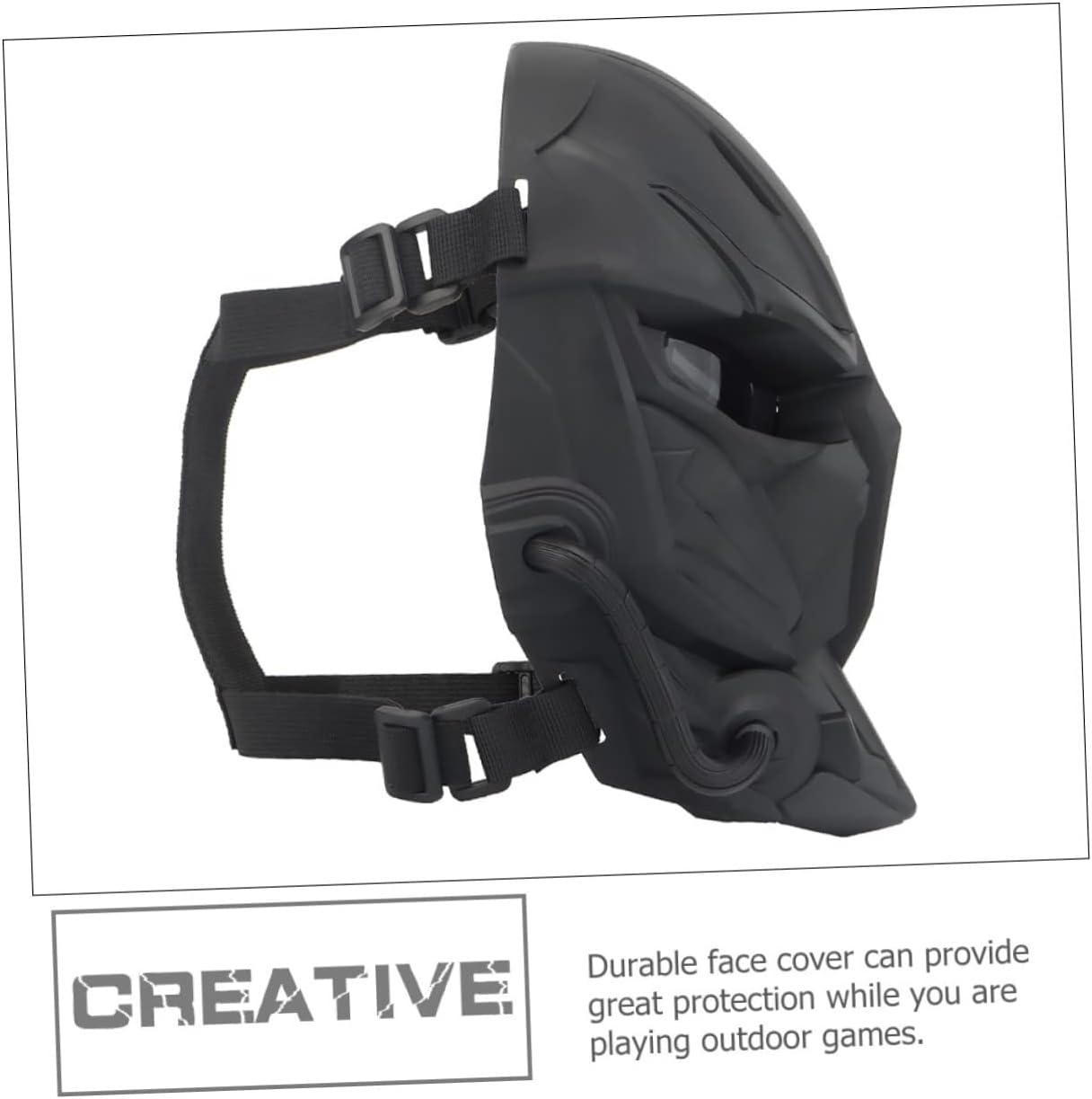 Homoyoyo Full Face Protective Mask Lightweight Design for Outdoor Cosplay and Halloween Events Breathable Face Cover Practical Craftsmanship