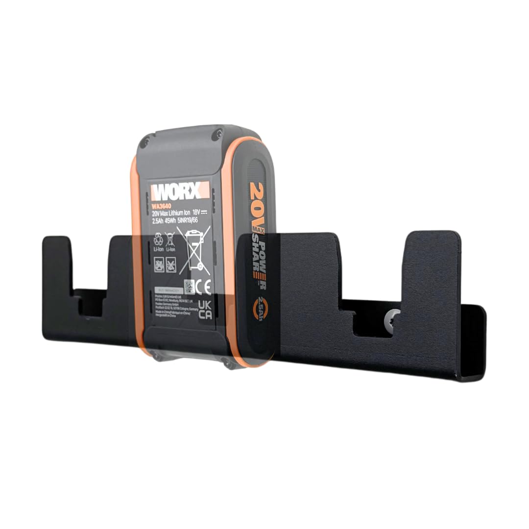 Metal Battery Holder for Worx 20 V/PowerShare/PowerShare Pro 20 V