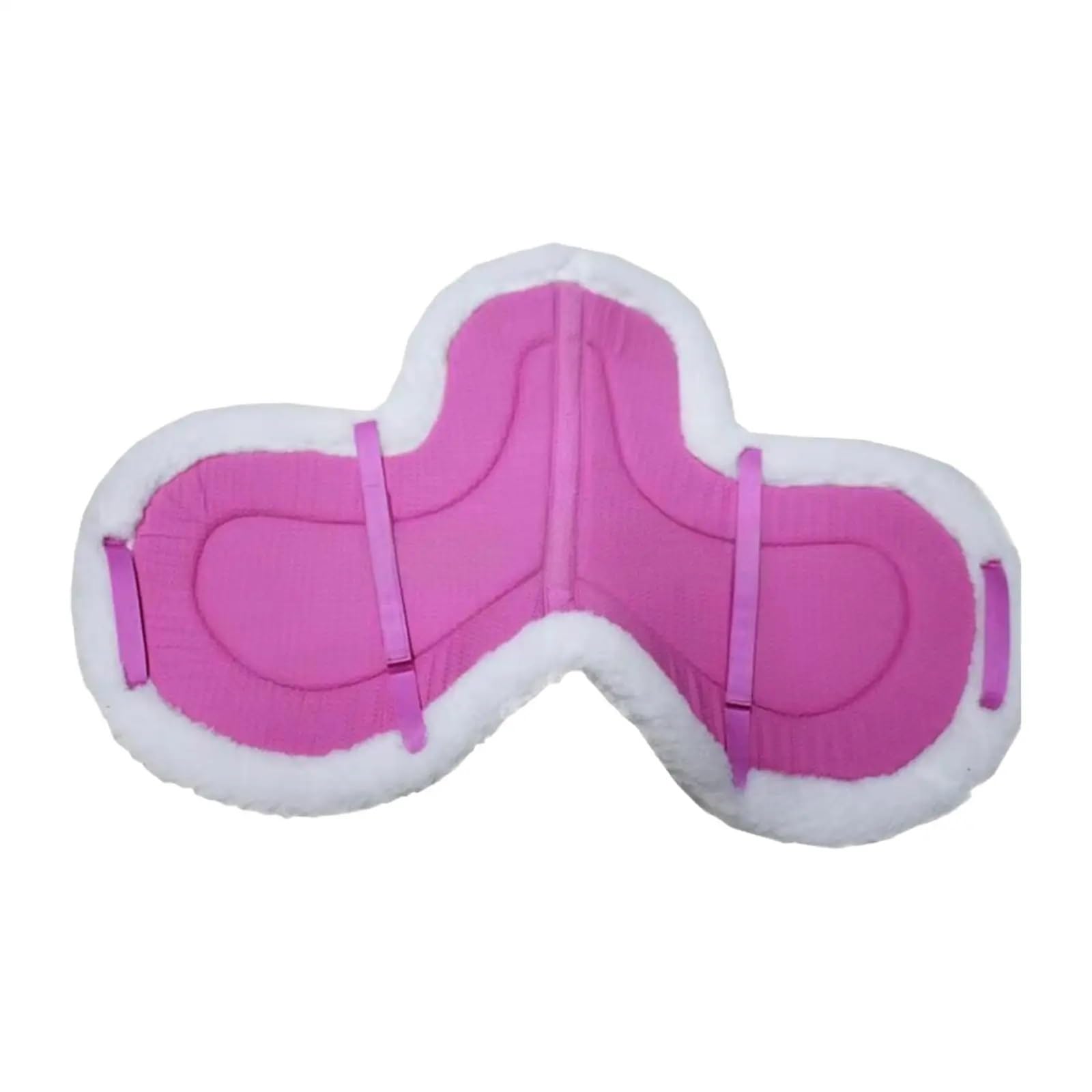 Podkładka pod siodło do jazdy konnej, Czaprak ujeżdżeniowy Wielokolorowy polar, antypoślizgowy bez oklepu(Pink)