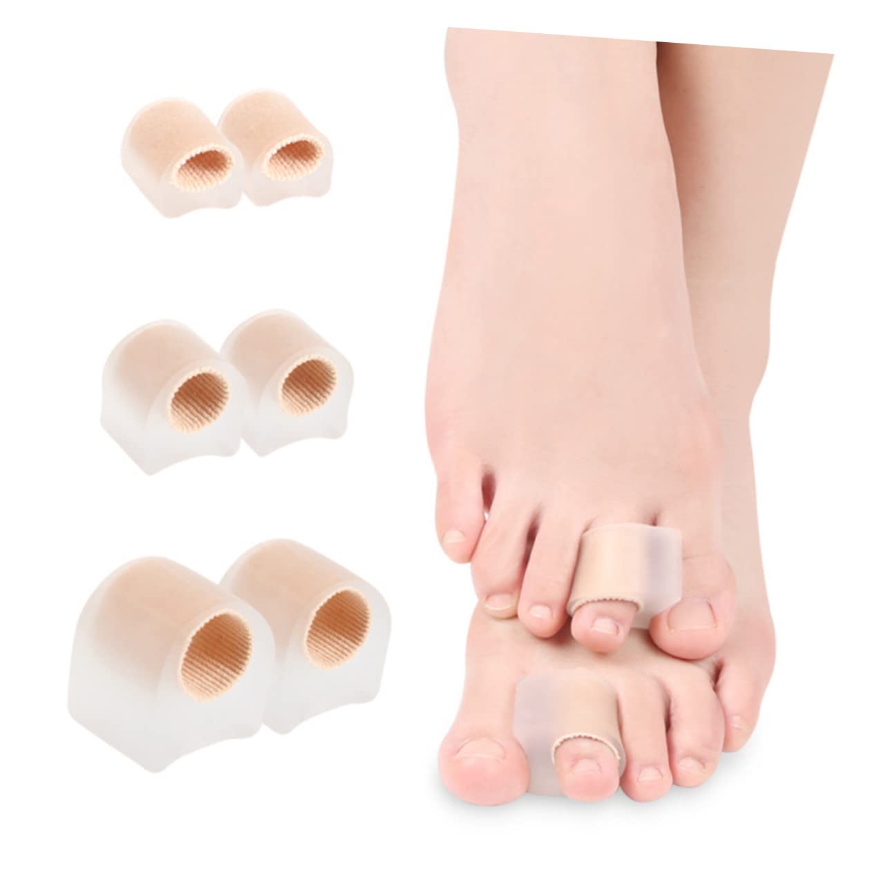 Didiseaon 30pcs Bunion Toe Separator Comfortable Reusable Gel Spacers for Foot Care Blister and Corn Relief Ergonomic Design Suitable for Toes