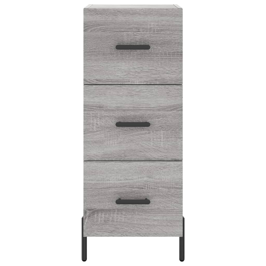 Armadio alto grigio Sonoma, 34,5 x 34 x 180 cm, in legno