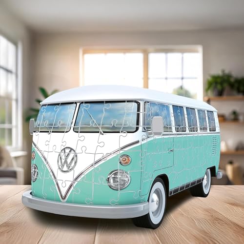 Puzzles 3D para adultos y niños de la mítica Furgoneta Volkswagen retro 2