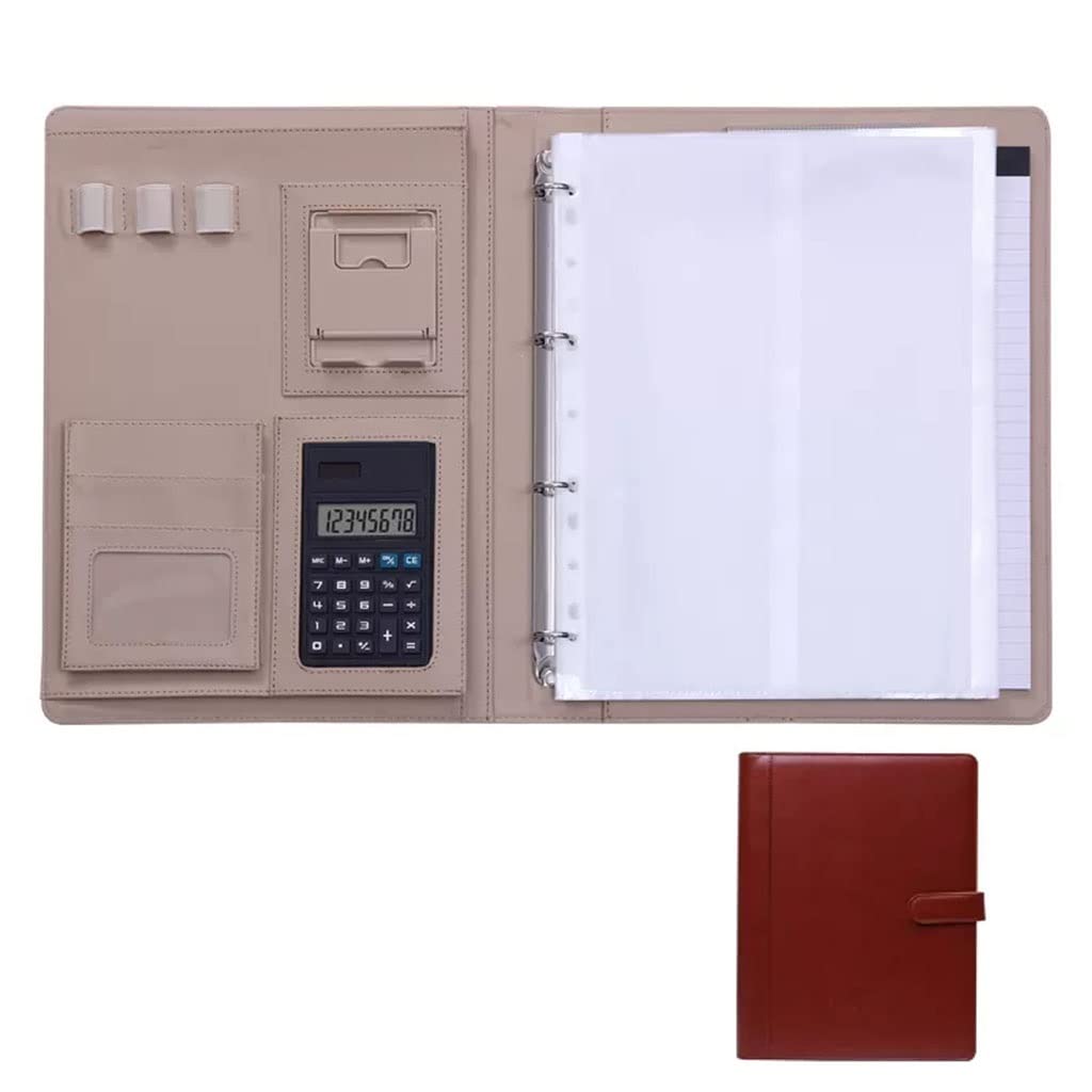 Schreibmappe A4, Portfolios Padfolio Binder Konferenz Meeting Executive Datei Legal Document Organizer A4 Schreibblock Notizblock Padfolio für Männer Frauen