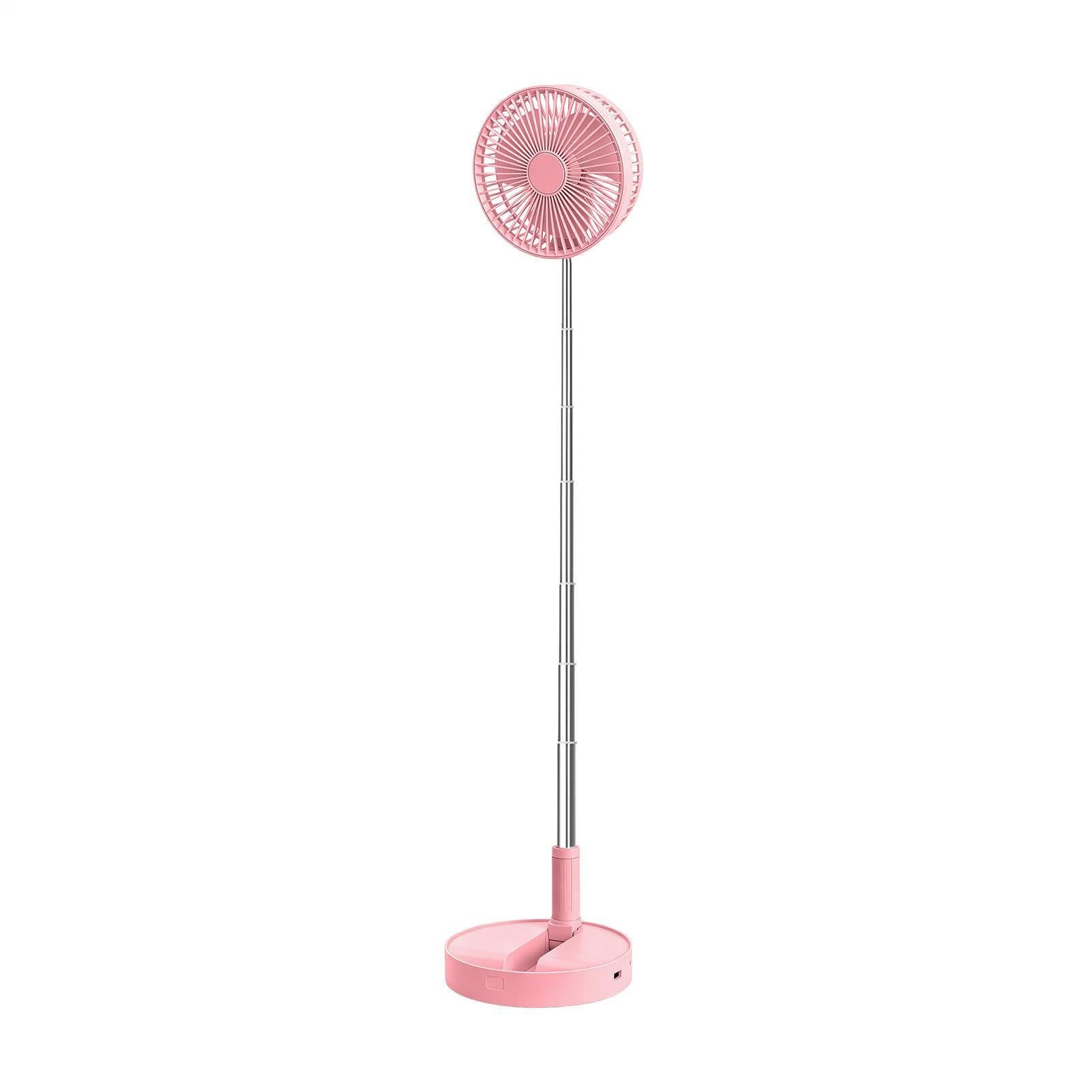 Ventilatore piantana portatile Soffiatore Oscillante Inclinabile A 185° | Ventilatore piantana silenzioso pieghevole ricaricabile Per Ufficio Esterno Campeggio Viaggio Tenda Camera Da