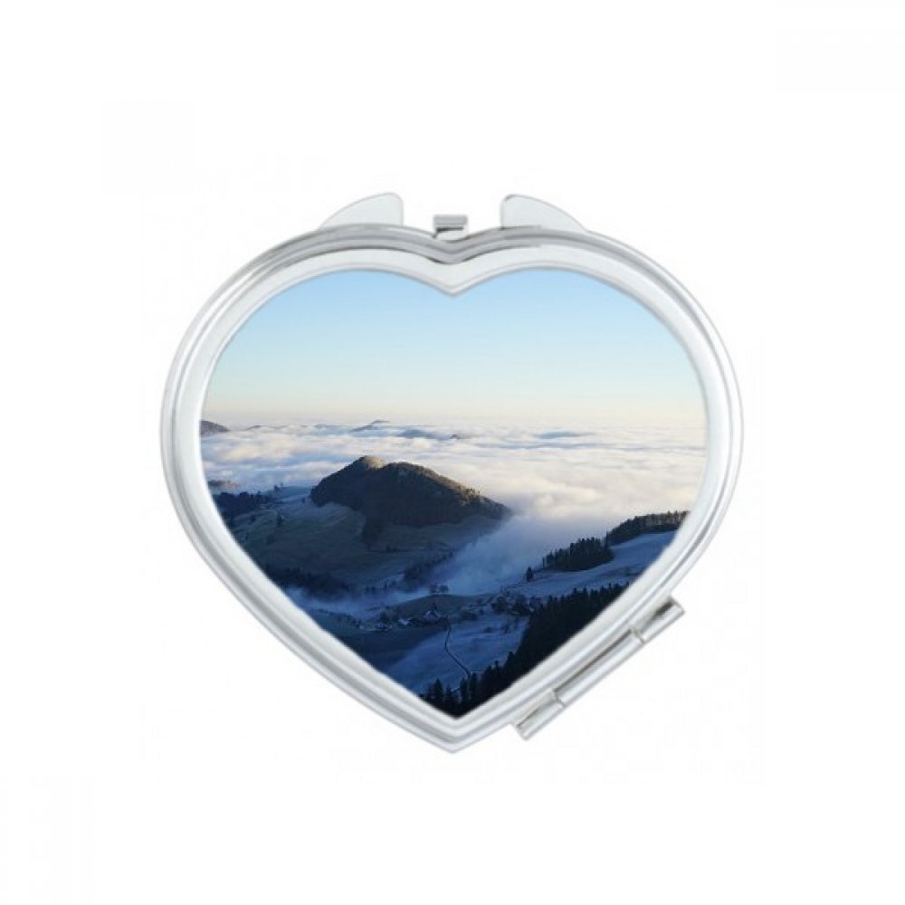 Miroir de poche nature pour retouches maquillage en voyage et en ville