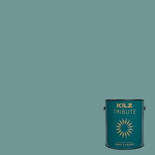 KILZ TRIBUTE Paint & Primer, Interior, Matte, Pale Emerald, 1 Gallon