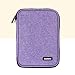 Damero Crochet Hook Case, Travel Storage Bag for Swing Crochet Hooks, Lighted Hooks, Needles(Up to 8'') and Accessories, Large, Purple (No Accessories Included)