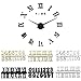 12 Pieces Clock Numerals Kit DIY Digital Clock Repair Tools, Replacement Roman Arabic Number Quartz Wall Clock Parts Handmade Material