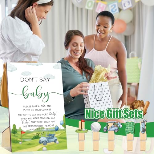 Image of Patelai 321 Pcs Golf Baby Shower Game Decor New to The Club Baby Shower