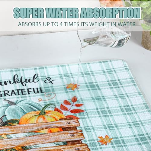 Zonon MS-ZONON-5340 4 Pcs Fall Pumpkin Dish Drying Mat thumb #5