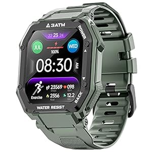 Smart-Watches-for-Men-Women-Activing-Fitness-Tracker-with-Heart-Rate-Blood-Oxygen-Monitoring-3ATM-Waterproof-169-inch-Full-Touch-Screen-Smart-Watch-for-iOS-Android-Green Smart Watches for Men Women, Activing Fitness Tracker with Heart Rate Blood Oxygen Monitoring 3ATM Waterproof 1.69 inch Full Touch Screen Smart Watch Compatible for iOS Android(Green)