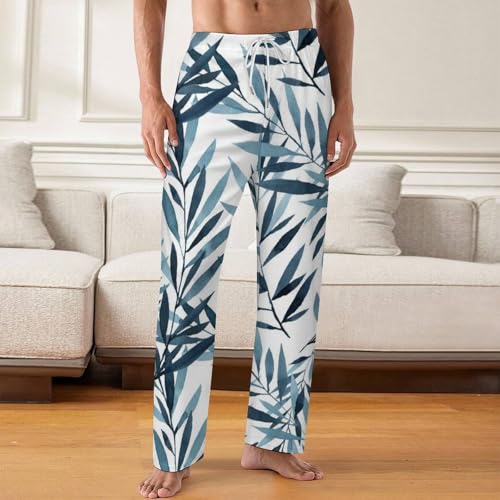 Men Pajama Pants Trouser Lounge Pants Sleepwear with Pockets (S-5XL)2