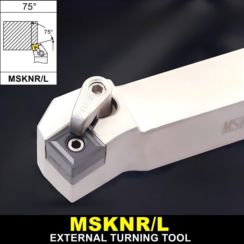1pc MSKNR2020K12 MSKNL2020K12 MSKNR2525M12 MSKNL2525M12 20MM 25MM External Turning Tool Holder Cutter(MSKNR2525M12)