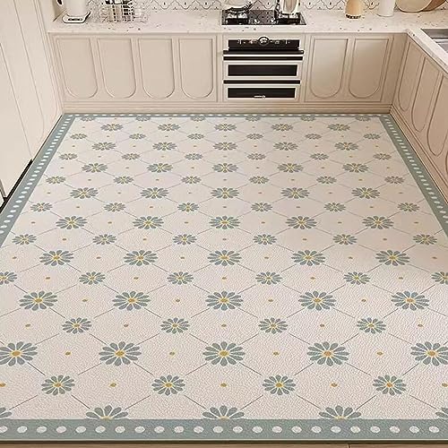 Alfombra de cocina grande 120x240 cm antideslizante acolchada para fregadero