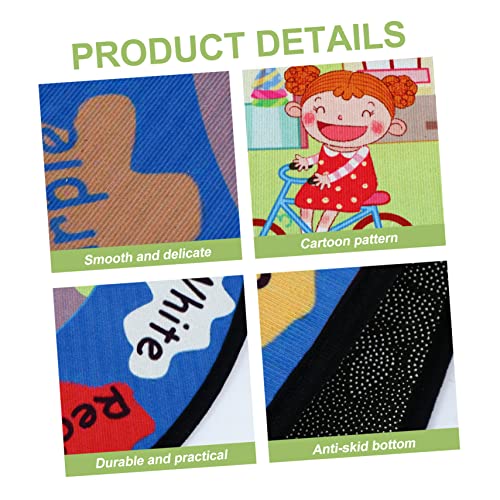 STOBOK Game Tapijt Vloerkleed Auto Vloermat Vloerkussens Voor Kinderen Fun Tapijt City Map Baby Mat Baby Kruipen Vloermat Baby Game Gebied Tapijt Kinderen Voet Mat Cartoon Baby Crawl Mat - Afbeelding 7