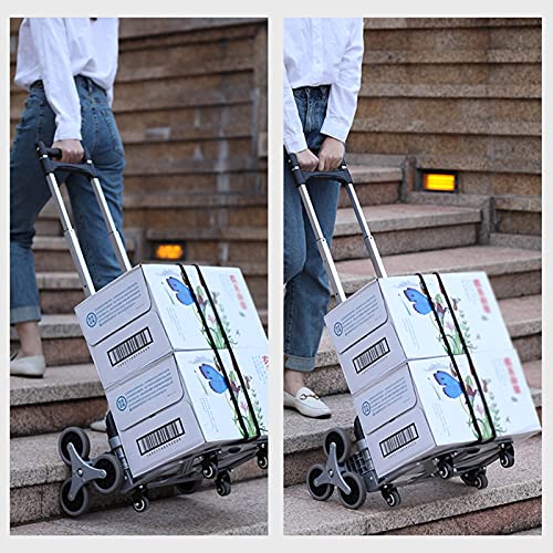 Carretilla plegable portátil con ruedas de goma 70kg miniatura 3