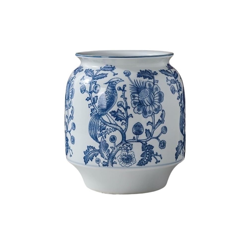 Sadzarka Doniczka ceramiczna wysokotemperaturowa z niebiesko-białej porcelany