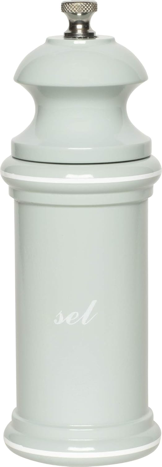 Fletchers' Mill Provencal Salt Mill, White with Blue "Sel" - 6 inch