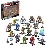 MEGA Halo Action Figures Building Toys Set, Character Pack with 339 Pieces, Poseable Articulation, 2 Inches Tall, Kids or Adult Collectible (Amazon Exclusive)