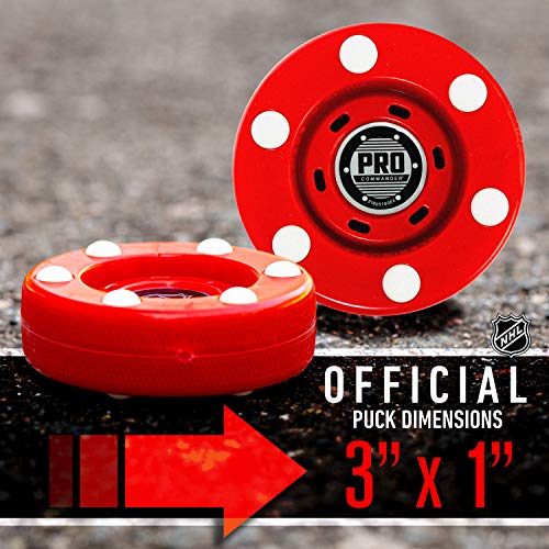image for Franklin Sports NHL Street Roller Hockey Pucks - (6) Pro Commander Out