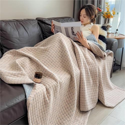 Manta de algodón gofre para cama individual y doble en verano 5