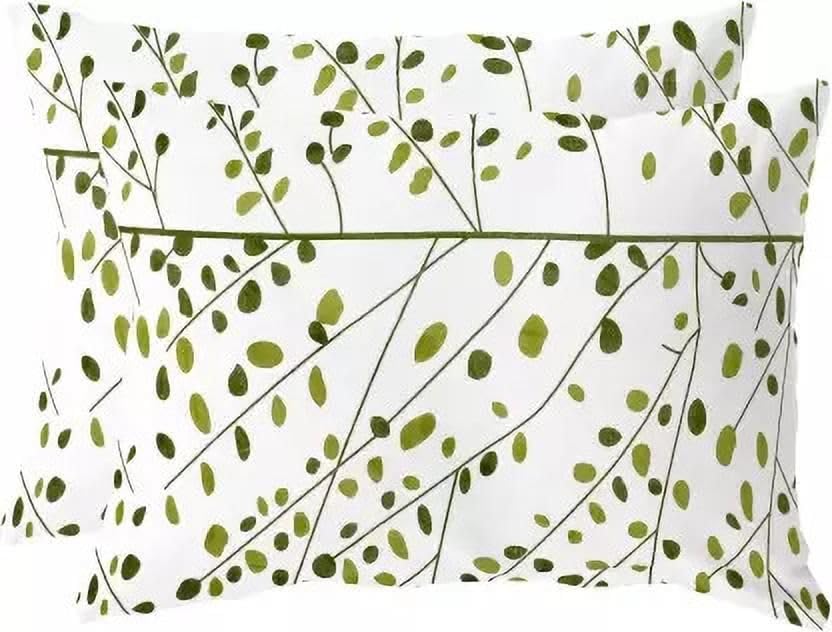 Image of La Verne144 TC 100% Cotton King Size Jaipuri Rjasathani Print Bedsheet with 2 Pillow Covers (Green)