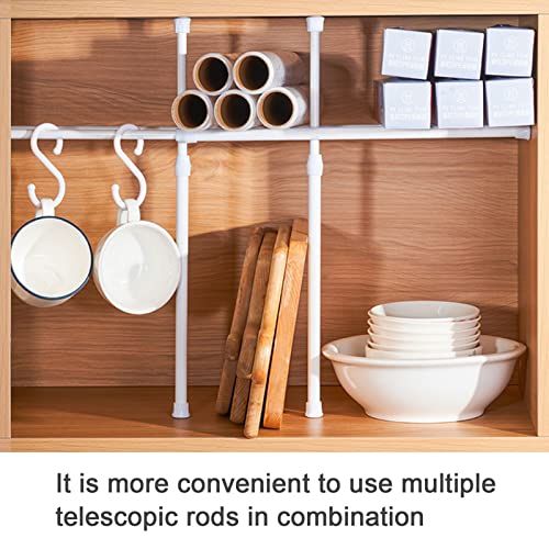 2Pcs White Tension Rod Spring Curtain Rods 16 To 28 Inch Expandable Curtain Rod Spring Curtain Rod Spring Rods Tensions Rod Tension Curtain Rods Spring Tenstions Curtain Rod1 #TOP6