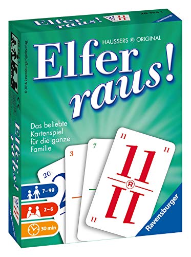 Ravensburger 207541 Elfer Raus Kartenspiel, Gesellschaftsspiel 2-6 Spieler, Spiel ab 7 Jahren für Kinder und Erwachsene – Bild 3