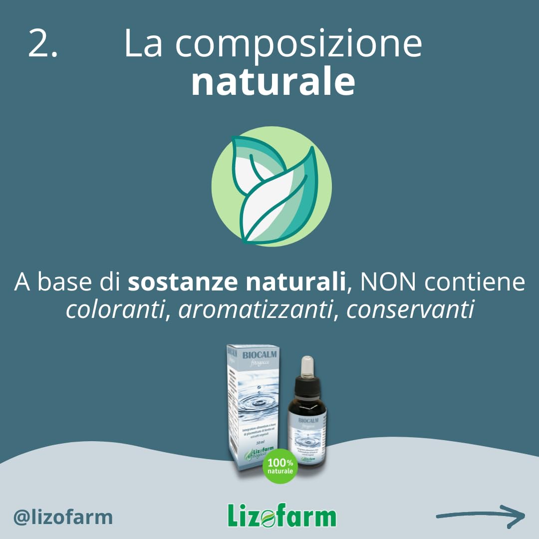 Biocalm Fitogocce | Integratore naturale per la qualità del sonno e il relax | Valeriana, Passiflora, Menta, Plasmolisato | 30 ml - Gocce Orali