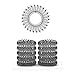 Produktbild 10er Set Spiral Haargummi - Haargummis für weniger Spliss und gebrochene Haare - Haargummi Spirale für feine Haarpartien - Telefonkabel Spiralhaargummi, Transparent, 3,5 cm